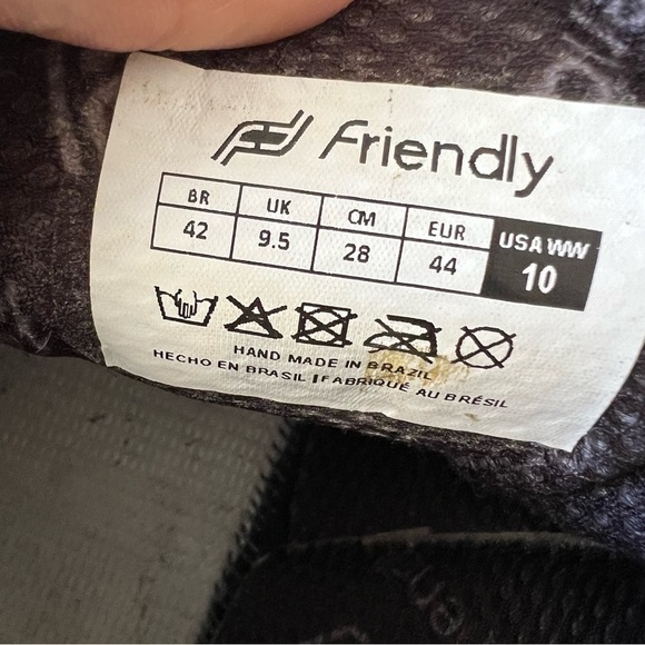 Friendly Adaptive Shoes Men's Medimoto Mid-Top Black Leather Shoe 10WW MENS - Picture 11 of 14